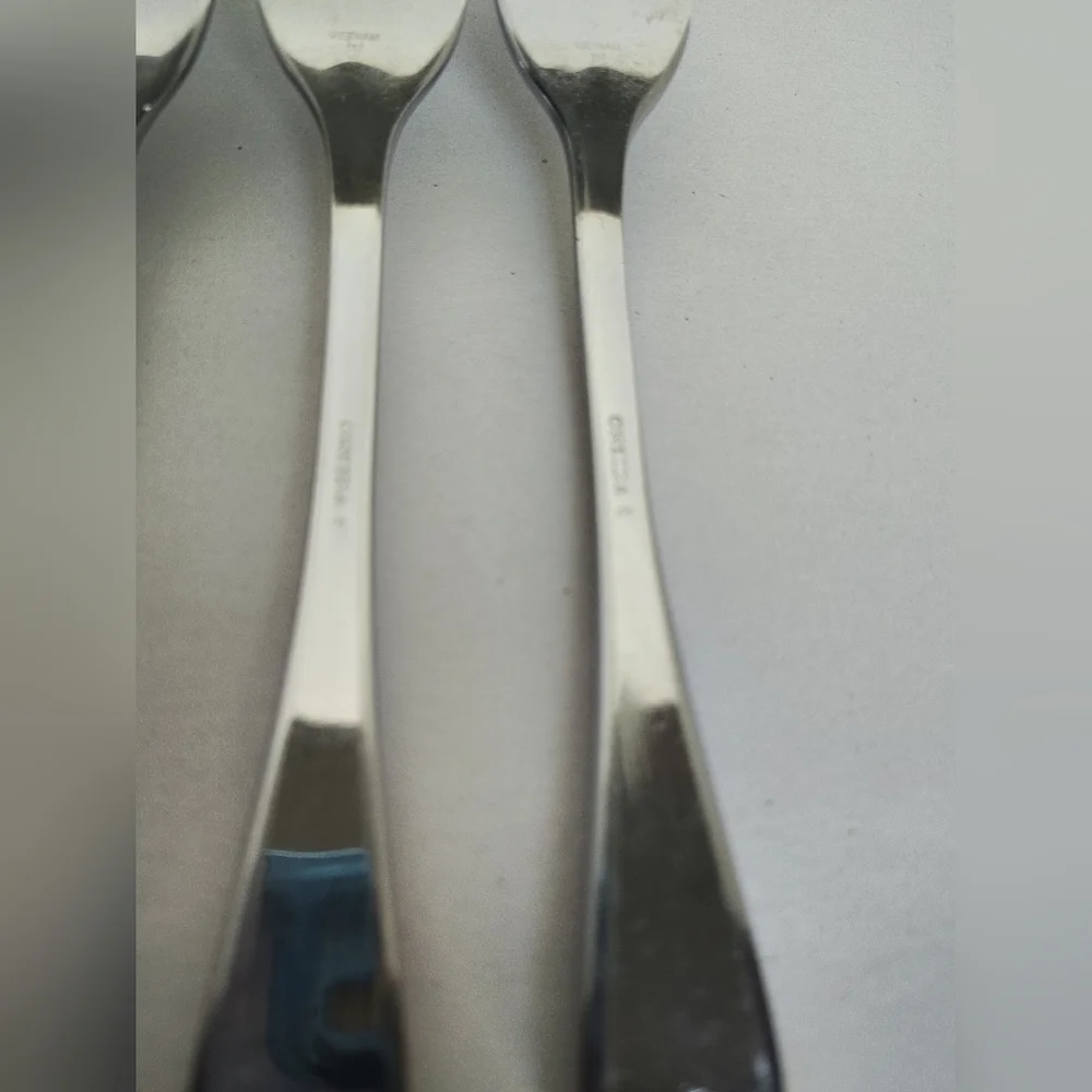 Oneida JOANN JOANNE DINNER FORKS Set of 4 Stainless Frosted Glossy Flatware @